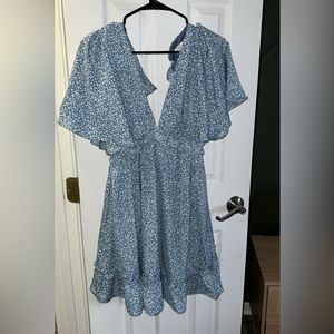 Pink Blush maternity dress.